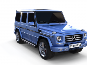mercedes benz g class blue 3D Model