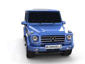 mercedes benz g class blue 3D Model