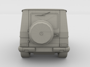 mercedes benz g class blue 3D Model
