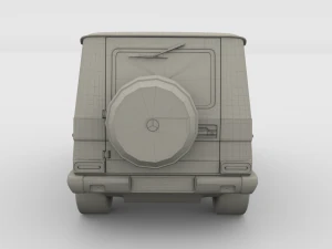 mercedes benz g class blue 3D Model