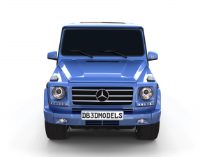mercedes benz g class blue 3D Model