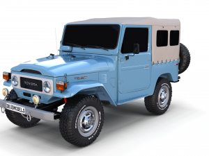 toyota land cruiser fj 40 soft top 3D Model