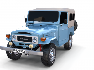 toyota land cruiser fj 40 soft top 3Dモデル