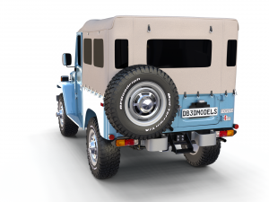 toyota land cruiser fj 40 soft top 3Dモデル