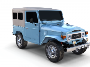 toyota land cruiser fj 40 soft top 3Dモデル