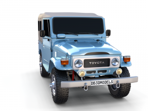 toyota land cruiser fj 40 soft top 3Dモデル