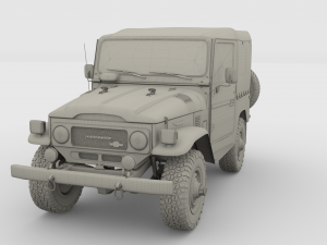 toyota land cruiser fj 40 soft top 3Dモデル
