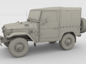 toyota land cruiser fj 40 soft top 3Dモデル