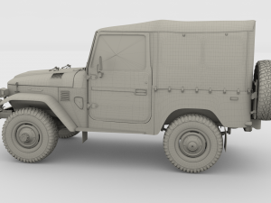 toyota land cruiser fj 40 soft top 3Dモデル