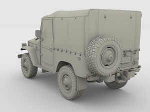 toyota land cruiser fj 40 soft top 3Dモデル