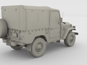 toyota land cruiser fj 40 soft top 3Dモデル