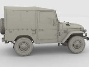 toyota land cruiser fj 40 soft top 3Dモデル