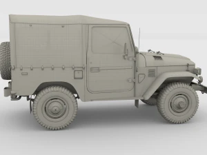 toyota land cruiser fj 40 soft top 3D Model