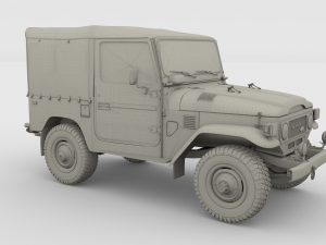 toyota land cruiser fj 40 soft top 3Dモデル
