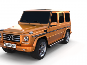 mercedes benz g class orange 3D Model