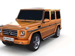 mercedes benz classe g arancione Modello 3D