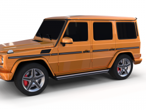 mercedes benz g class orange 3D Model
