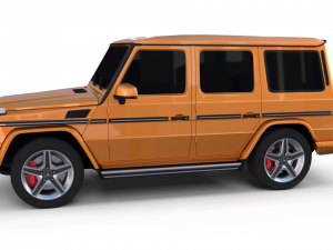 mercedes benz g class orange 3D Model