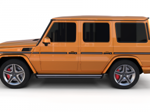 mercedes benz g class orange 3D Model
