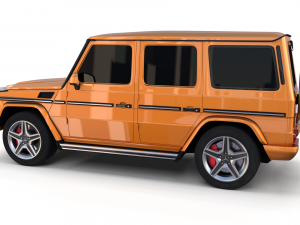 mercedes benz g class orange 3D Model