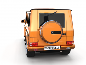 mercedes benz g class orange 3D Model