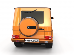 mercedes benz g class orange 3D Model