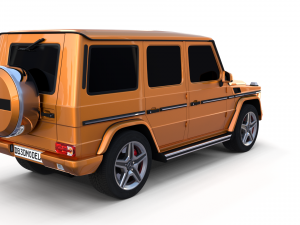 mercedes benz g class orange 3D Model