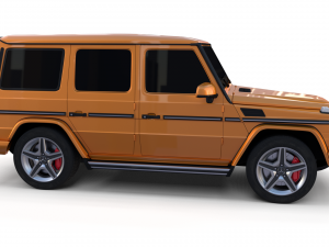 mercedes benz g class orange 3D Model