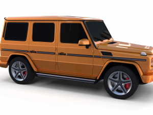 mercedes benz g class orange 3D Model
