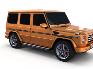 mercedes benz g class orange 3D Model