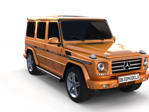mercedes benz g class orange 3D Model