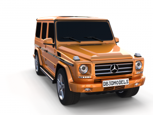 mercedes benz g class orange 3D Model