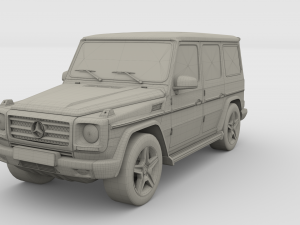 mercedes benz g class orange 3D Model
