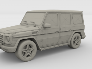 mercedes benz g class orange 3D Model