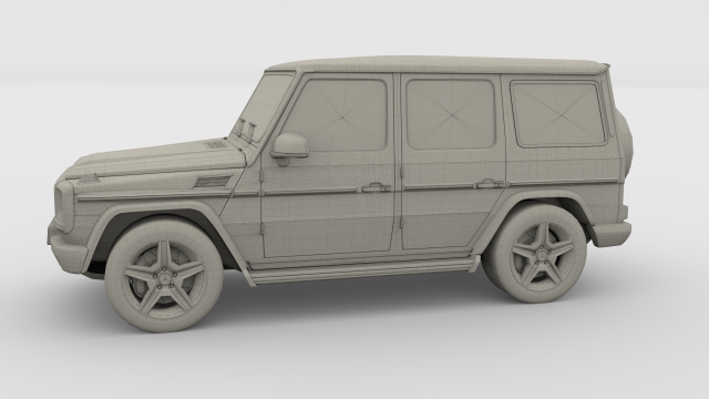 mercedes benz g class orange 3D Model in SUV 3DExport