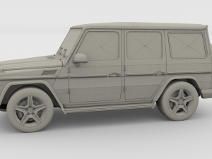 mercedes benz g class orange 3D Model