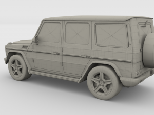 mercedes benz g class orange 3D Model