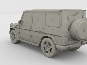 mercedes benz g class orange 3D Model