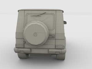 mercedes benz g class orange 3D Model