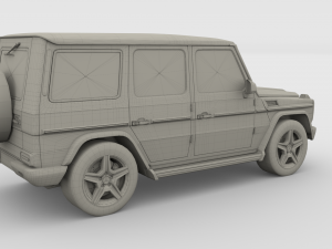 mercedes benz g class orange 3D Model