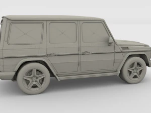 mercedes benz g class orange 3D Model