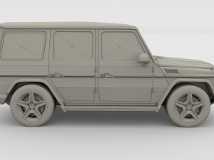 mercedes benz g class orange 3D Model