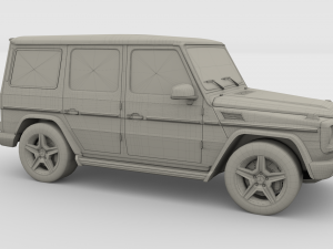mercedes benz g class orange 3D Model