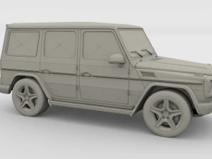 mercedes benz g class orange 3D Model