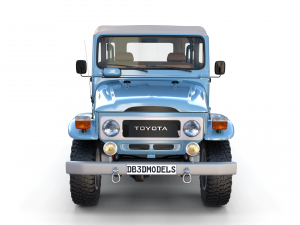 land cruiser fj 40 soft top with interior 3Dモデル