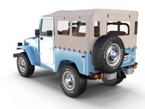 land cruiser fj 40 soft top with interior 3Dモデル