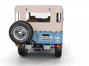 land cruiser fj 40 soft top with interior 3Dモデル