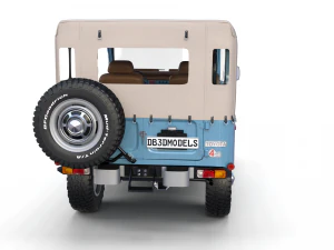 land cruiser fj 40 soft top with interior 3D Model