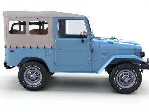 land cruiser fj 40 soft top with interior 3Dモデル