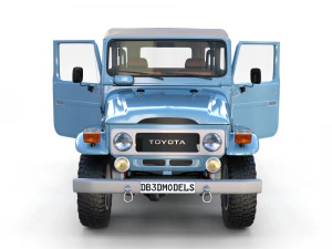 land cruiser fj 40 soft top with interior 3D Model